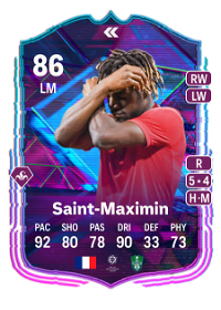 Allan Saint-Maximin Flashback Player 86 Overall Rating