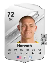 Ethan Horvath Rare 72 Overall Rating