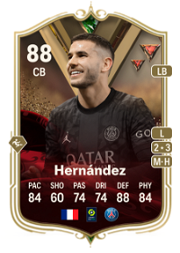 Lucas Hernández Ultimate Dynasties 88 Overall Rating