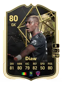 Mory Diaw Team of the Week 80 Overall Rating