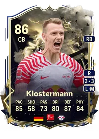 Lukas Klostermann Thunderstruck 86 Overall Rating