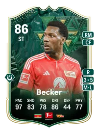 Sheraldo Becker Winter Wildcards 86 Overall Rating