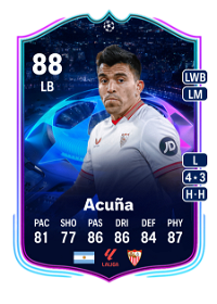Marcos Acuña UCL Road to the Knockouts 88 Overall Rating