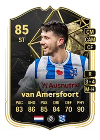 Pelle van Amersfoort Team of the Week 85 Overall Rating