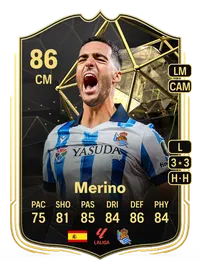 Merino Team of the Week 86 Overall Rating