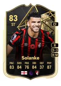 Dominic Solanke Team of the Week 83 Overall Rating