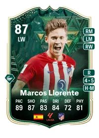 Marcos Llorente Winter Wildcards 87 Overall Rating