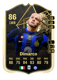 Federico Dimarco Team of the Week 86 Overall Rating