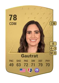 Morgan Gautrat Common 78 Overall Rating