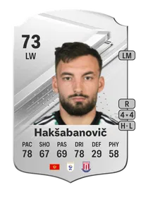 Sead Hakšabanovič Rare 73 Overall Rating