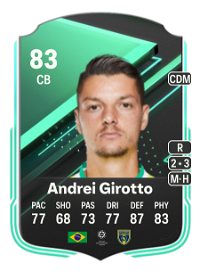 Andrei Girotto SQUAD FOUNDATIONS 83 Overall Rating