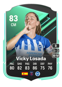 Vicky Losada SQUAD FOUNDATIONS 83 Overall Rating