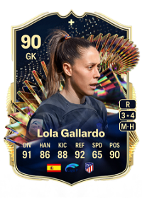 Lola Gallardo Team of the Season Plus 90 Overall Rating