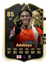 Elijah Adebayo Team of the Week 85 Overall Rating