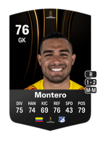 Álvaro Montero CONMEBOL Libertadores 76 Overall Rating