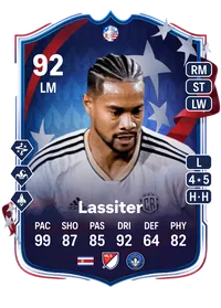 Ariel Lassiter Copa América Path to Glory 92 Overall Rating