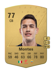 César Montes Common 77 Overall Rating
