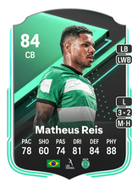 Matheus Reis SQUAD FOUNDATIONS 84 Overall Rating