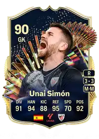 Unai Simón Team of the Season 90 Overall Rating