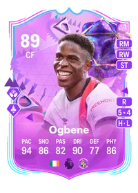 Chiedozie Ogbene Ultimate Birthday 89 Overall Rating