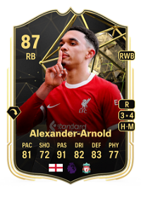 Trent Alexander-Arnold Team of the Week 87 Overall Rating
