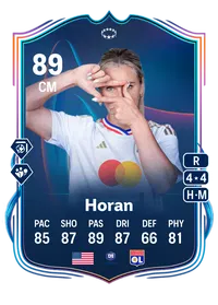 Lindsey Horan UWCL Road to the Final 89 Overall Rating