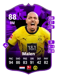 Donyell Malen FC Pro Live 88 Overall Rating