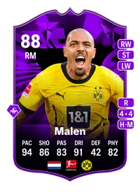 Donyell Malen FC Pro Live 88 Overall Rating