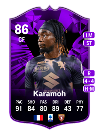 Yann Karamoh FC Pro Live 86 Overall Rating