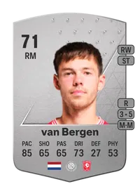 Mitchell van Bergen Common 71 Overall Rating