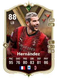 Theo Hernández Ultimate Dynasties 88 Overall Rating