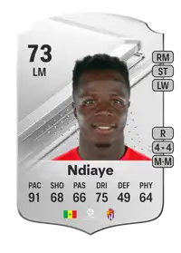 Amath Ndiaye Rare 73 Overall Rating