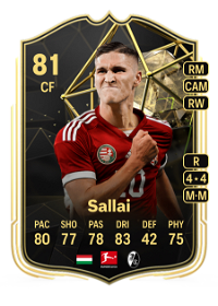 Roland Sallai Team of the Week 81 Overall Rating