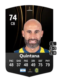 Carlos Quintana CONMEBOL Libertadores 74 Overall Rating