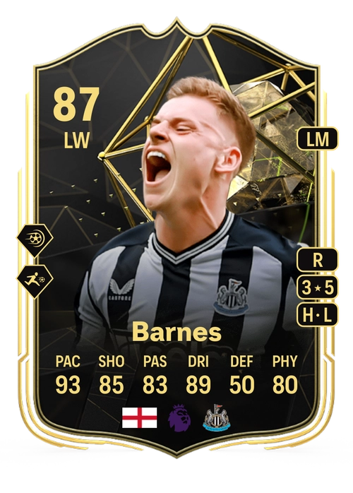 EA FC 24 Harvey Barnes 87