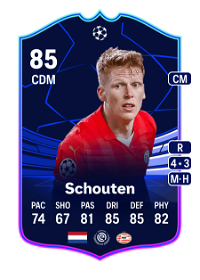 Jerdy Schouten UEFA EUROPA LEAGUE TEAM OF THE TOURNAMENT 85 Overall Rating