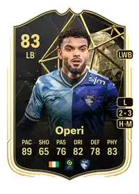 Christopher Operi Team of the Week 83 Overall Rating