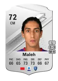 Youssef Maleh Rare 72 Overall Rating