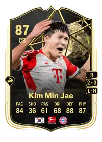 Kim Min Jae Team of the Week 87 Overall Rating