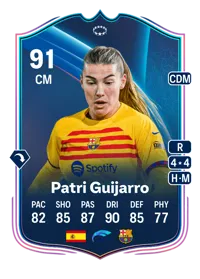 Patri Guijarro UWCL Road to the Knockouts 91 Overall Rating