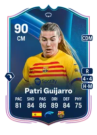 Patri Guijarro UWCL Road to the Knockouts 90 Overall Rating