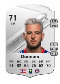 Aron Dønnum Rare 71 Overall Rating