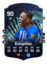 Pervis Estupiñán TEAM OF THE SEASON MOMENTS 90 Overall Rating