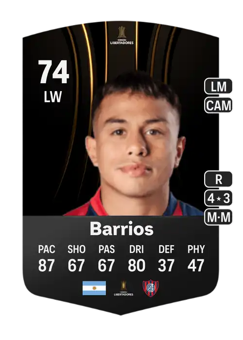 EA FC 24 Nahuel Barrios 74