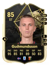 Albert Guðmundsson Team of the Week 85 Overall Rating