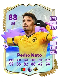 Pedro Neto Future Stars 88 Overall Rating