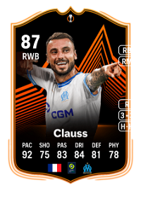 Jonathan Clauss UEL Road to the Knockouts 87 Overall Rating