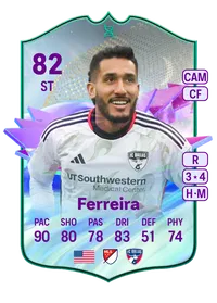 Jesus Ferreira In-Progress Future Stars Evolution 82 Overall Rating