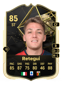 Mateo Retegui Team of the Week 85 Overall Rating