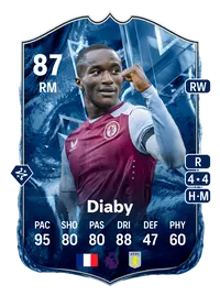 Moussa Diaby FC Versus Ice 87 Overall Rating